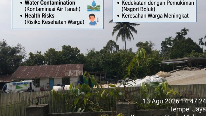Dugaan Penumpukan Limbah Industri KEK Sei Mangkei Resahkan Warga boluk, Simalungun