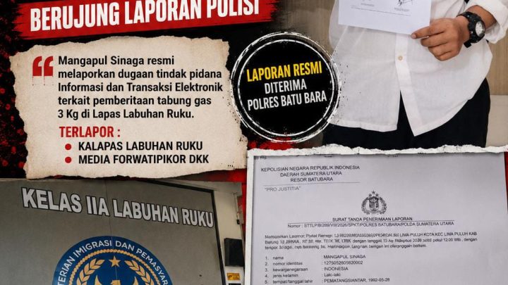 Polemik 4 Tabung Gas 3 Kg di Lapas Labuhan Ruku Berujung Laporan, Kalapas dan Media Diduga Terlibat