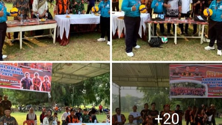 Turnamen Bola Voli Semi Open Resmi Dibuka di Taman RS Laras Bahapal