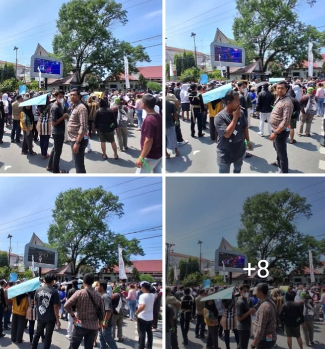 Pedagang UMKM di Pematangsiantar Gelar Aksi Unjuk Rasa Terkait Relokasi Lapak