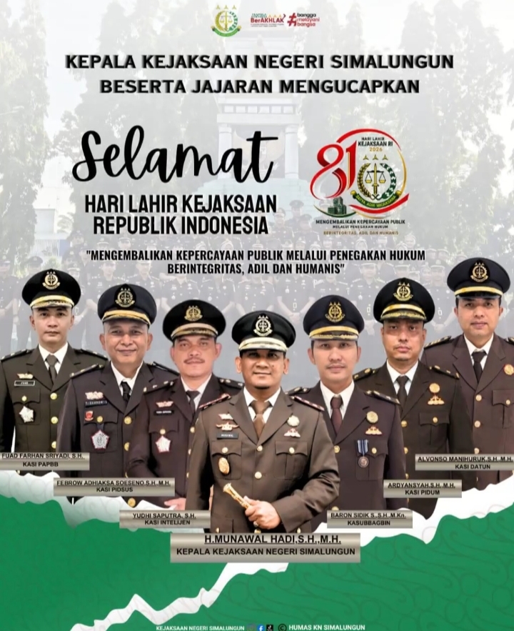Kejari Simalungun Peringati Hari Lahir Kejaksaan RI ke-81: Perkuat Komitmen Penegakan Hukum Berintegritas