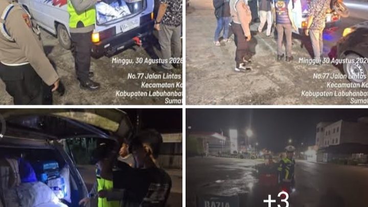 Polsek Kota Pinang Gelar Razia Cipta Kondisi, Sasar Kejahatan Malam di Jalan Lintas