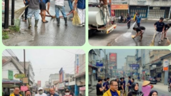 Oplus_0 Warga Kota Perdagangan Bersatu Atasi Polusi Debu di Jalan Kartini dan SM Raja