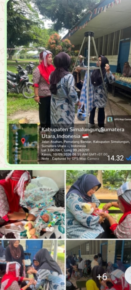 Upaya pencegahan stanting melalu kegiatan posyandu di pematang bandar.i