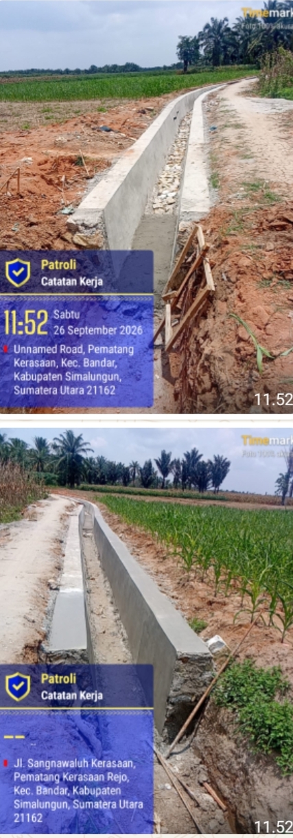 Pembangunan Saluran Irigasi di Pematang Kerasaan Simalungun Disorot Warga Akibat Ketiadaan Papan Informasi