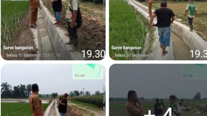 Pembangunan Saluran Irigasi di Kerasaan Simalungun Berjalan Lancar