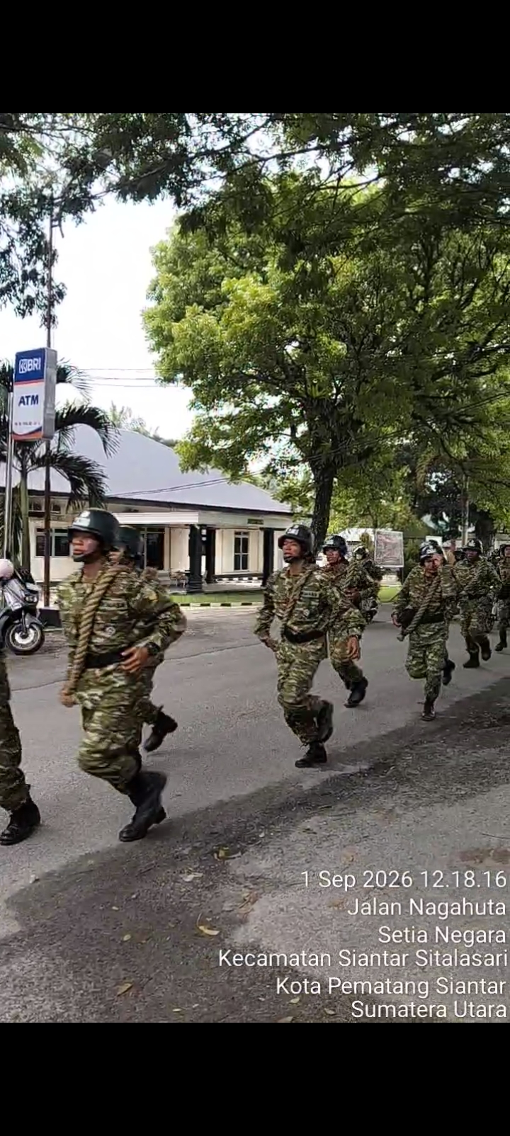 Personel Komcad Pematang Siantar Perkuat Fisik dan Disiplin dalam Latihan Terpimpin