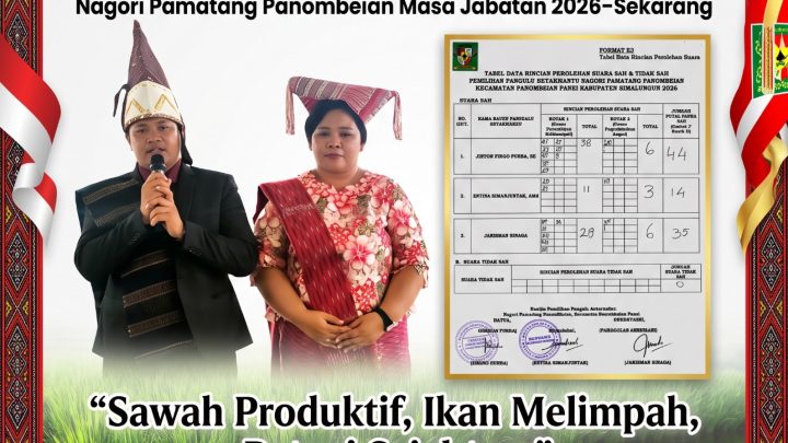 Unggul 44 Suara, Jinton Firgo Purba Terpilih Jadi Pangulu Antar Waktu Nagori Pamatang Panombeian