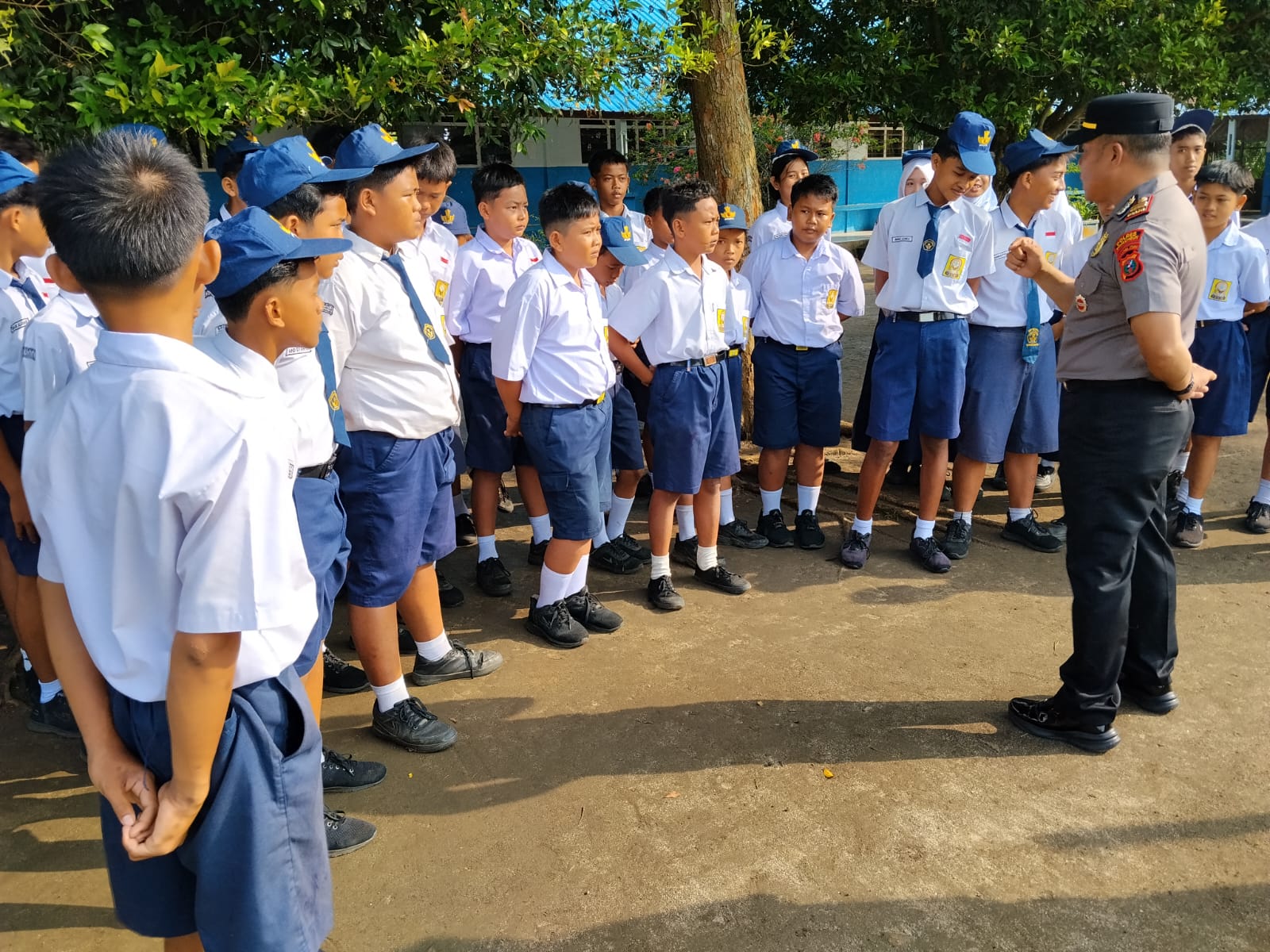 Cegah Kenakalan Remaja, Kapolsek Bandar Huluan Edukasi Pelajar Bahaya Narkoba dan Bullying, 37 Siswa Disorot soal Knalpot Brong
