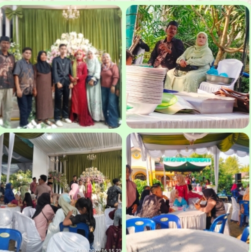 Meriah dan Penuh Khidmat, Resepsi Pernikahan Ninda dan Aan Berlangsung Hangat di Simalungun