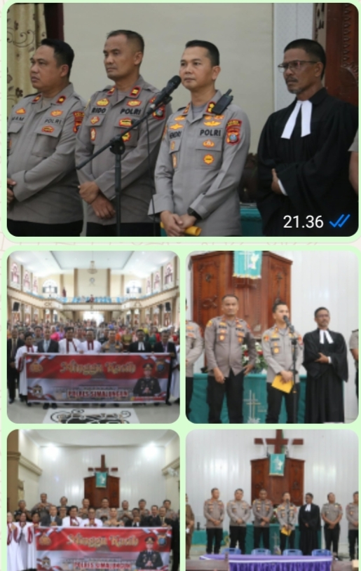 Safari Minggu Kasih di HKBP Serbelawan, Kapolres Simalungun Bagikan Paket Makanan dan Ajak Jemaat Jauhi Narkoba serta Judol